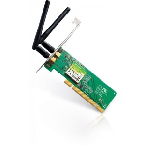Placa de retea Wireless N 300Mbps , PCI (2 antene), TP-Link TL-WN851ND v1.0